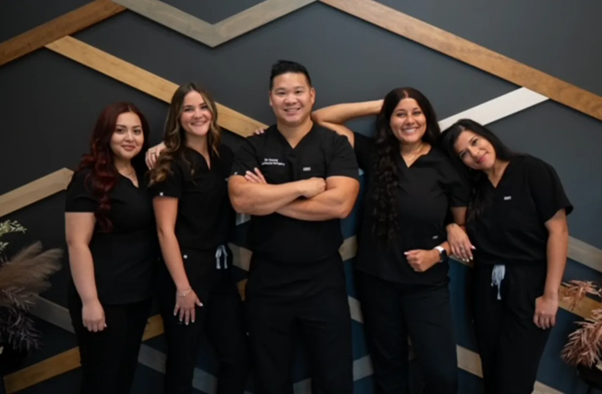 Comfortable and warm modern patient consulting room at West Ballantyne Oral Surgery