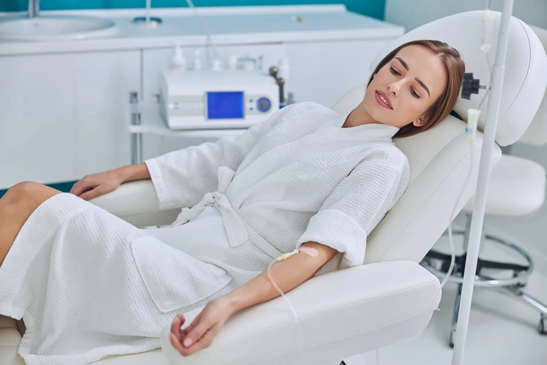IV sedation in a calm, monitored setting